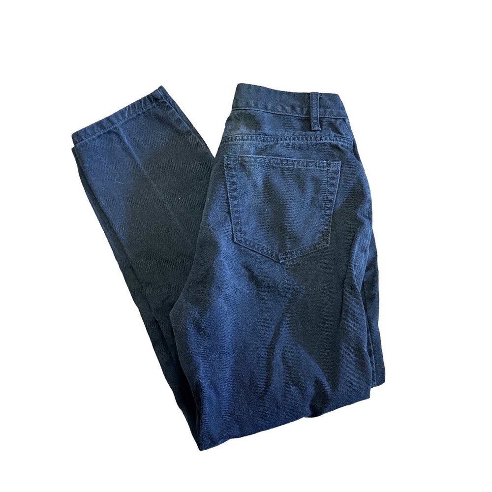 Basic Equipment Jeans Vintage High Rise Mom Jeans Black 100% Cotton Size 8 Short